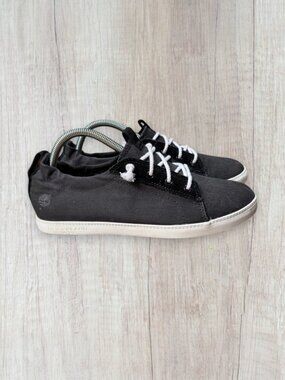 Timberland Black Canvas Sneakers Women’s 9.5 Earthkeepers Casual Comfort 9.5
